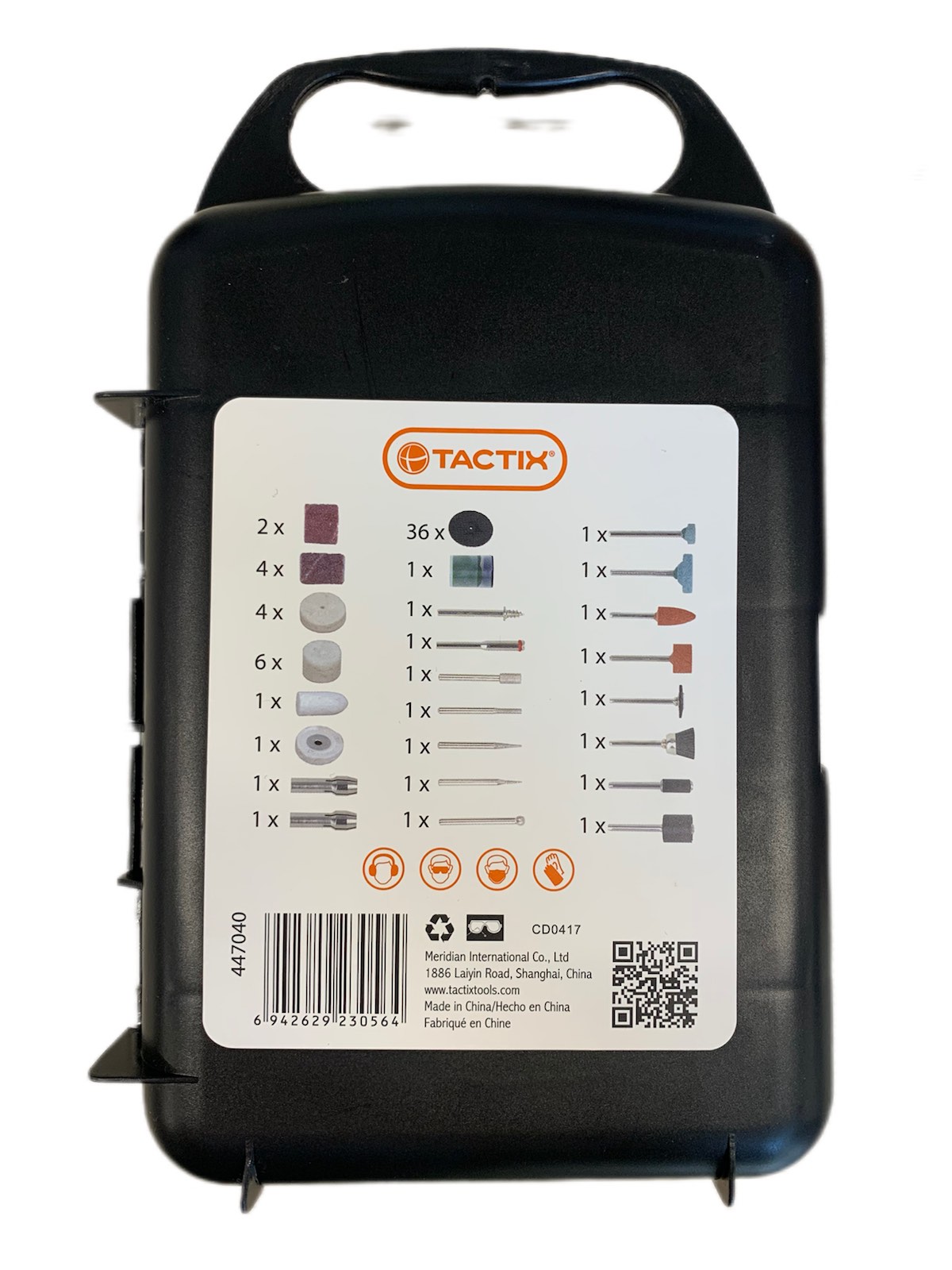 Набор насадок для гравировальных машин Tactix, 72шт, арт.447040