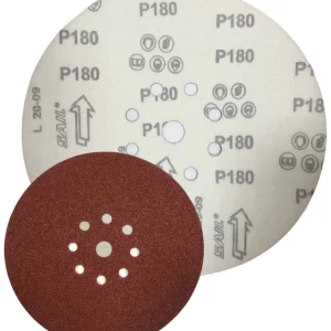 Шлифовальный круг 225мм (упаковка 10шт) 6 отверстий, P180