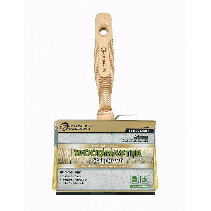 Кисть макловица Rollingdog 40x140мм, прямой срез, синтетика, серия Elite, арт.10324 — изображение 2