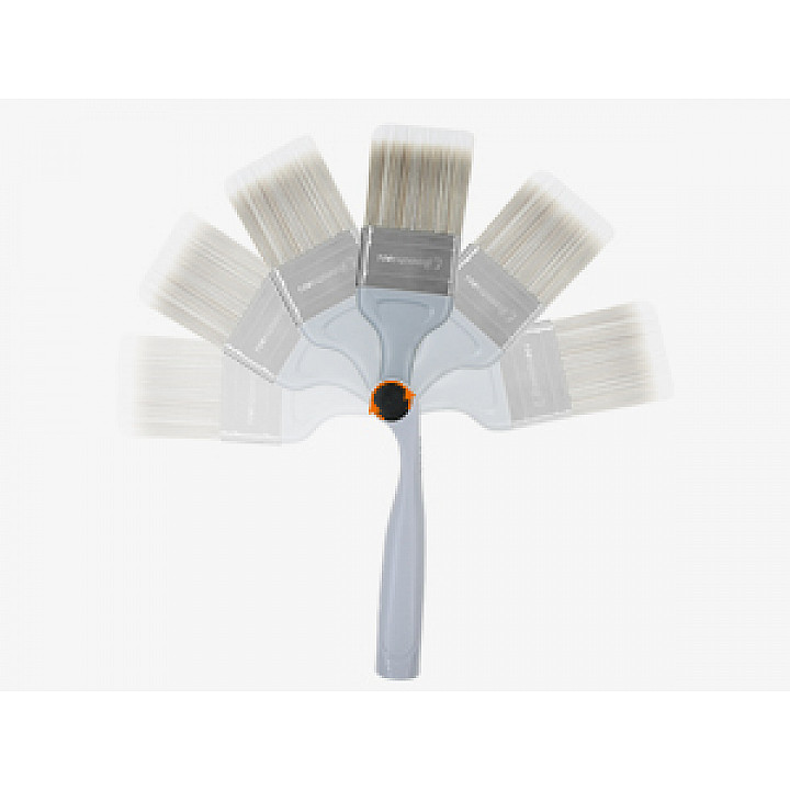 Кисть поворотная Rollingdog 63.5мм, прямой срез, синтетика, серия Professional, арт.10502 — изображение 2