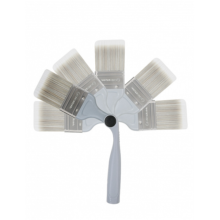 Кисть поворотная Rollingdog 63.5мм, прямой срез, синтетика, серия Professional, арт.10502 — изображение 7