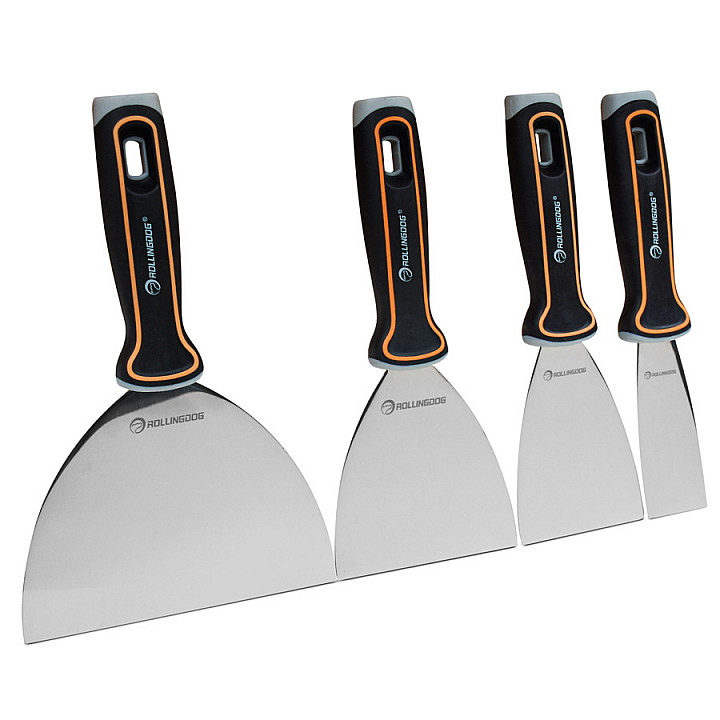 Набор шпателей Rollingdog Ultra-Flex 1/ 3/ 4/ 6" (25/75/100/150мм), серия Professional, арт.50360 — изображение 2
