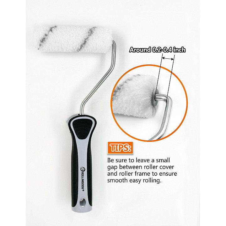 Набор валиков с бюгелем Rollingdog 100мм, ворс 12мм, полиэстер/полиамид, арт.60264 — изображение 6