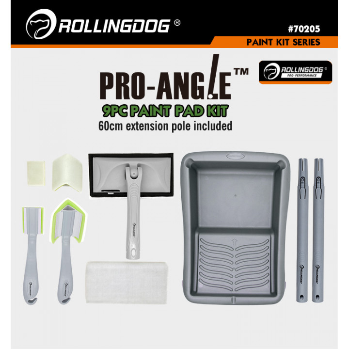 Набор малярный Rollingdog PRO-ANGLE (9 предметов), серия Professional, арт.70205 — изображение 11