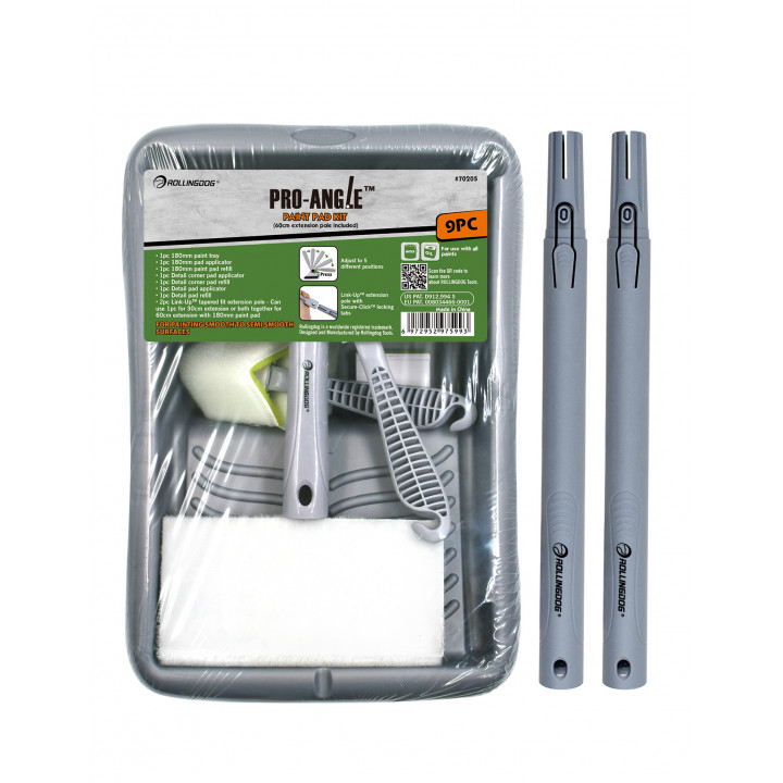 Набор малярный Rollingdog PRO-ANGLE (9 предметов), серия Professional, арт.70205 — изображение 2