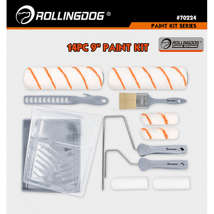 Набор малярный Rollingdog (14 предметов), серия Standard, арт.70224 — изображение 2