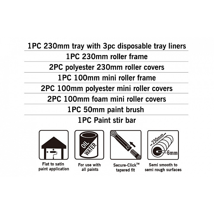 Набор малярный Rollingdog (14 предметов), серия Standard, арт.70224 — изображение 3