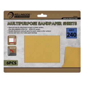 Наждачная бумага Rollingdog 230х170мм, Р240 (набор 6 шт.), арт.90162