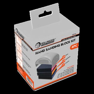 Набор абразивных губок с ручкой #60/#120/#180 Rollingdog №2, арт.90163